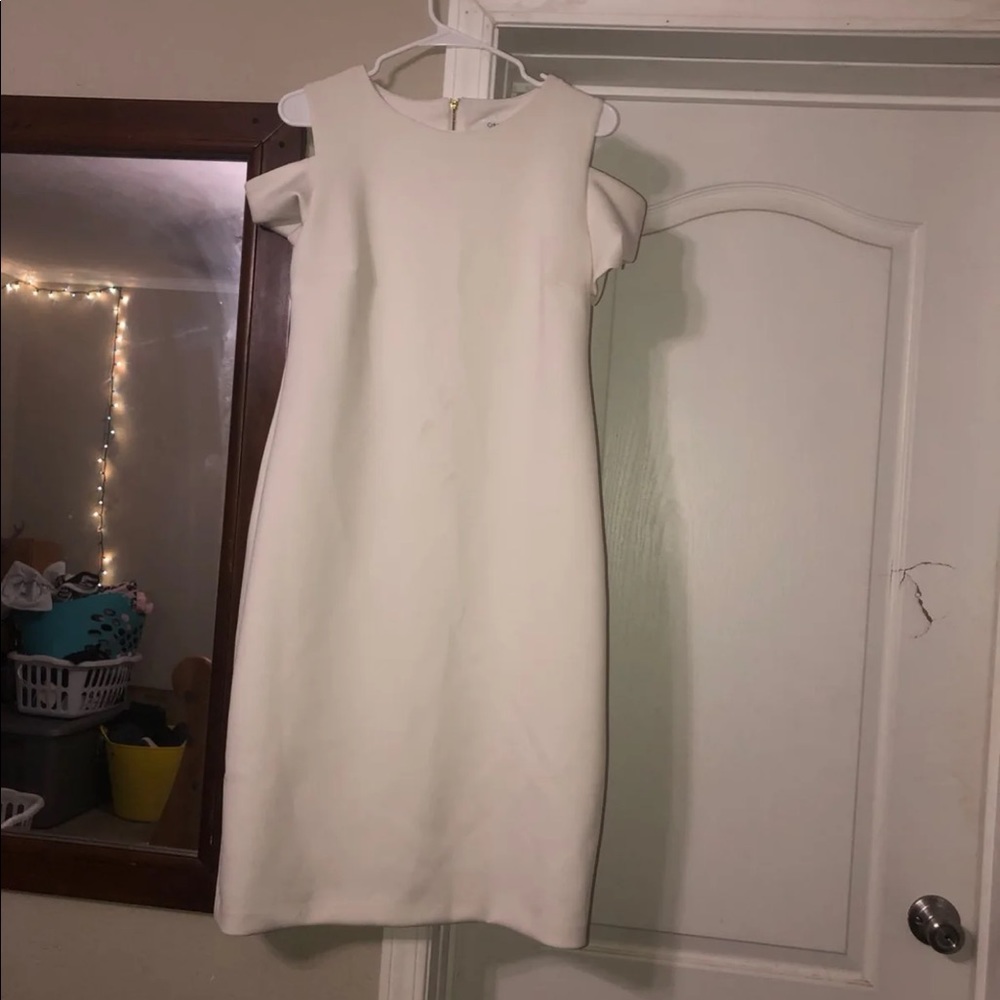 White Calvin Klein dress